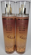BATH  BODY WORKS LOT OF 2 JOLLY GINGERBREAD VILLAGE FINE FRAGRANCE MIST BODY