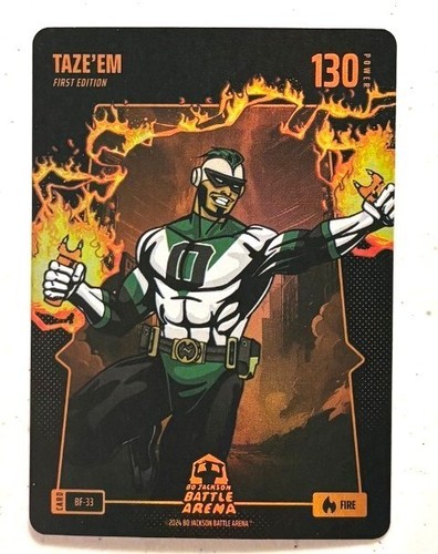 2024 Bo Jackson Battle Arena Jayson Tatum TAZE'EM Fire Battlefoil #BF-33