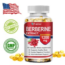 1200mg Premium Berberine HCL High Potency Anti-inflammatory,Blood Sugar Support