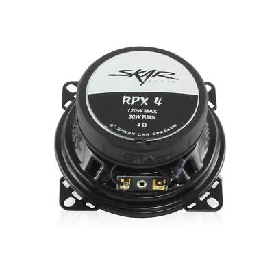 SKAR AUDIO RPX4 120 WATT  PAIR  NEW 4-INCH 2 WAY COAXIAL CAR SPEAKERS -