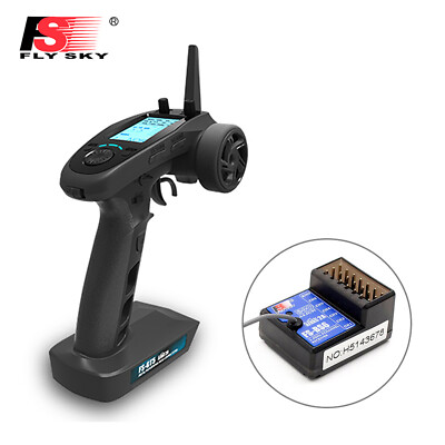 FlySky FS-GT5 2.4G 6CH RC Transmitter Controller+FS-BS6 Receiver f/RC Boat P5Y6
