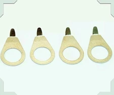 4 KNOB POINTERS 90 DEGREE STEEL NICKEL PLATE (U.S. MADE) GIBSON LES PAUL POINTER