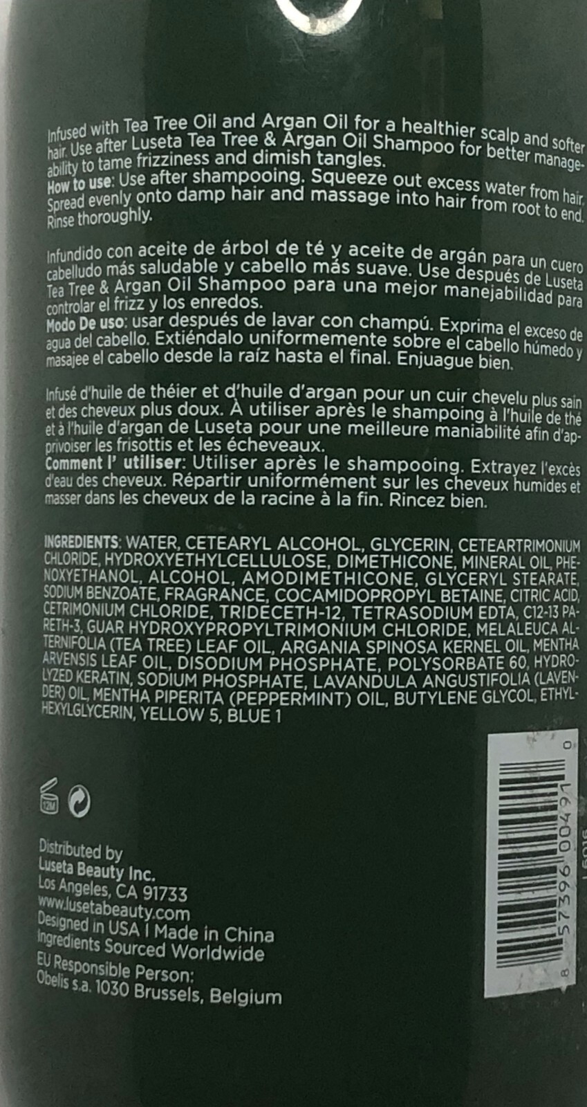 Luseta Tee Tree and Argan Oil Conditioner 33.8 FL OZ (1 L) | eBay