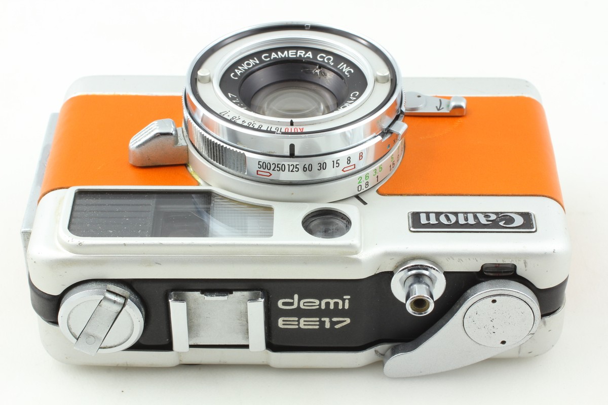 Exc+3, Ocher] Canon Demi EE17 Half Frame Camera 30mm F1.7 Meter-OK