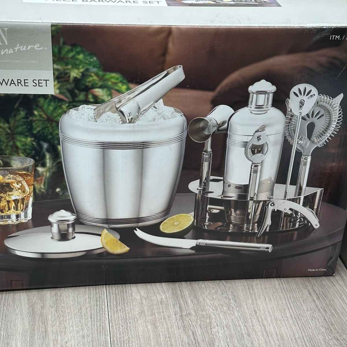 Hampton Signature 11 Piece Barware Set Stainless Steel Cocktail