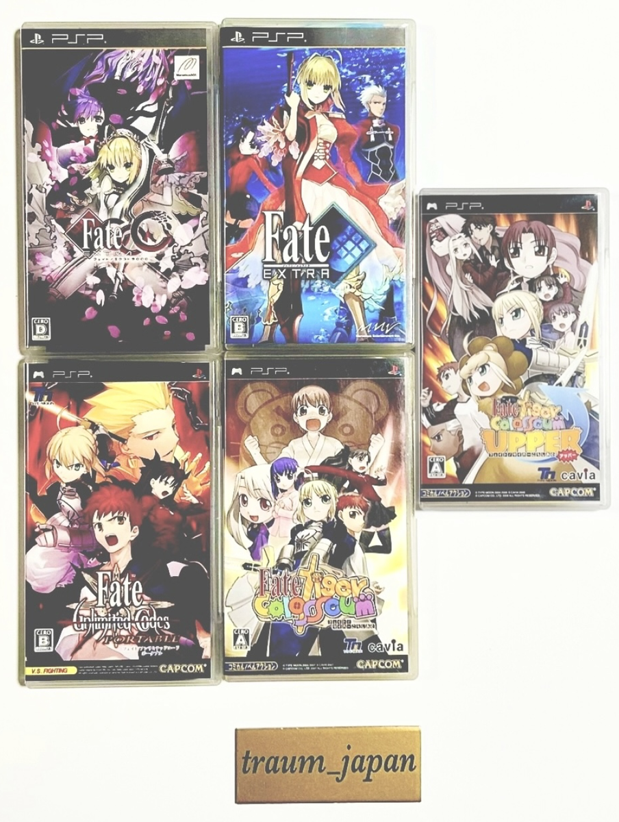 Fate/Extra CCC Unlimited Code Tiger Coloseum Upper 5 Games set PSP