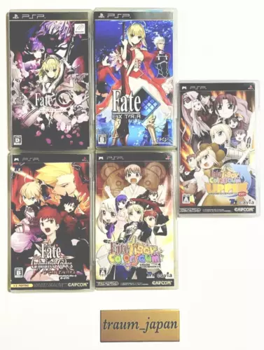Fate/Extra CCC Unlimited Code Tiger Coloseum Upper 5 Games set PSP Tested