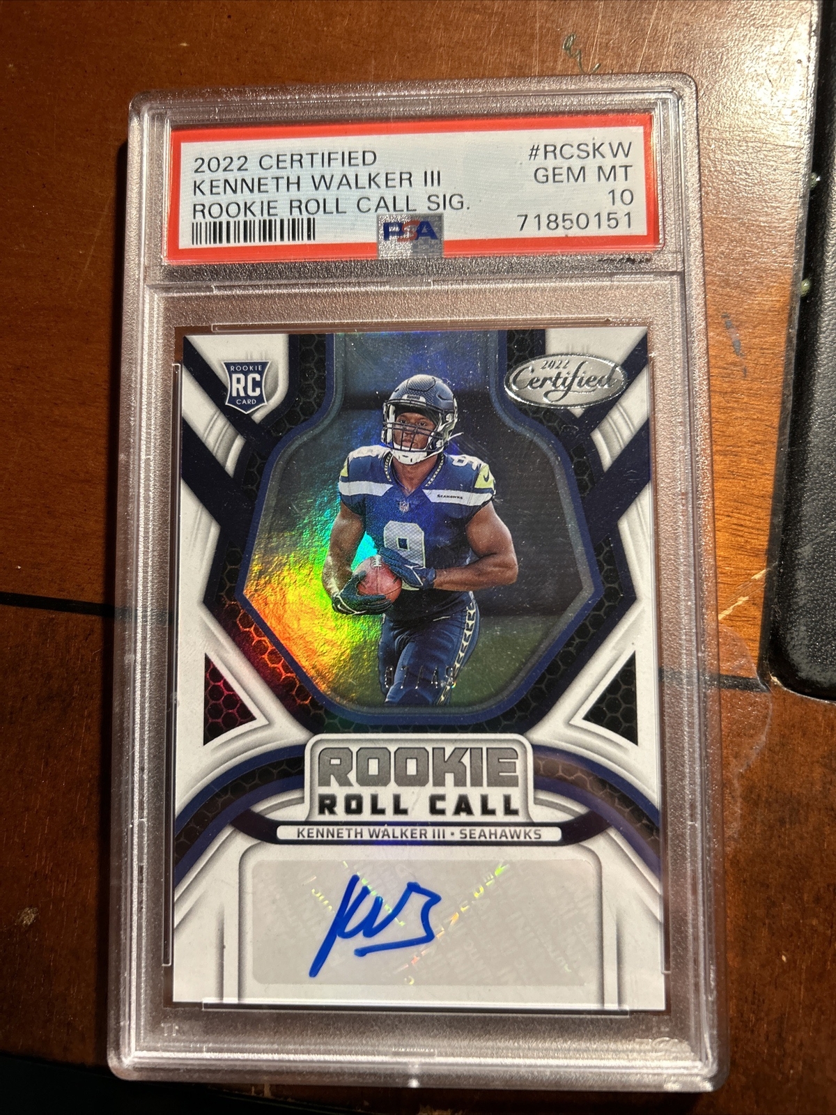 2022 certified Kenneth Walker rookie auto /49 psa 10