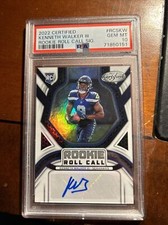 2022 certified Kenneth Walker rookie auto /49 psa 10