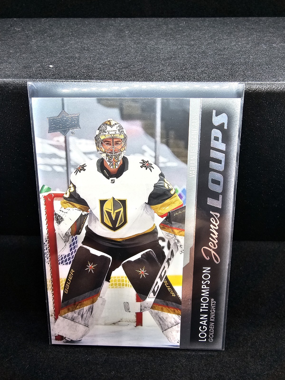 2021-22 UPPER DECK #219 YOUNG GUNS FRENCH SP ROOKIE LOGAN THOMPSON