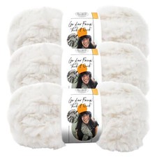  3 Pack Lion Brand Yarn 323-098AJ Go For Faux Thick  Quick Yarn, Baked Alaska