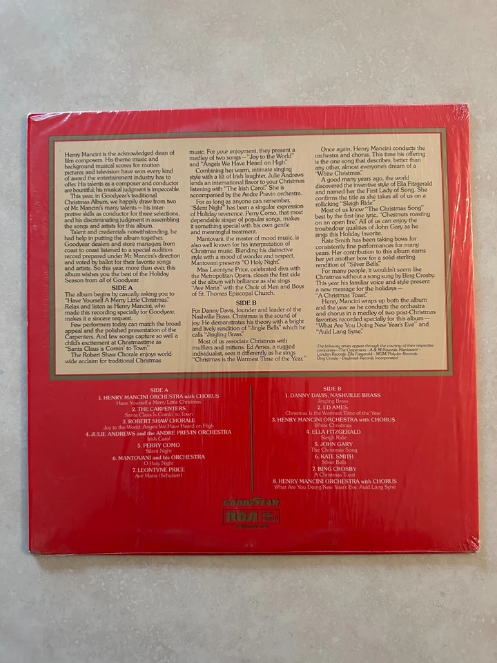 Great Songs Of Christmas  - EX 1975 RCA vinyl LP - The Carpenters - Bing Crosby - Image 2 of 4