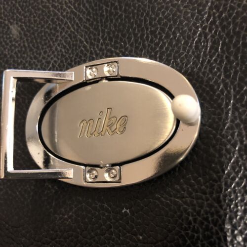 Nike Spellout Swoosh Silver Belt Buckle - Picture 3 of 4