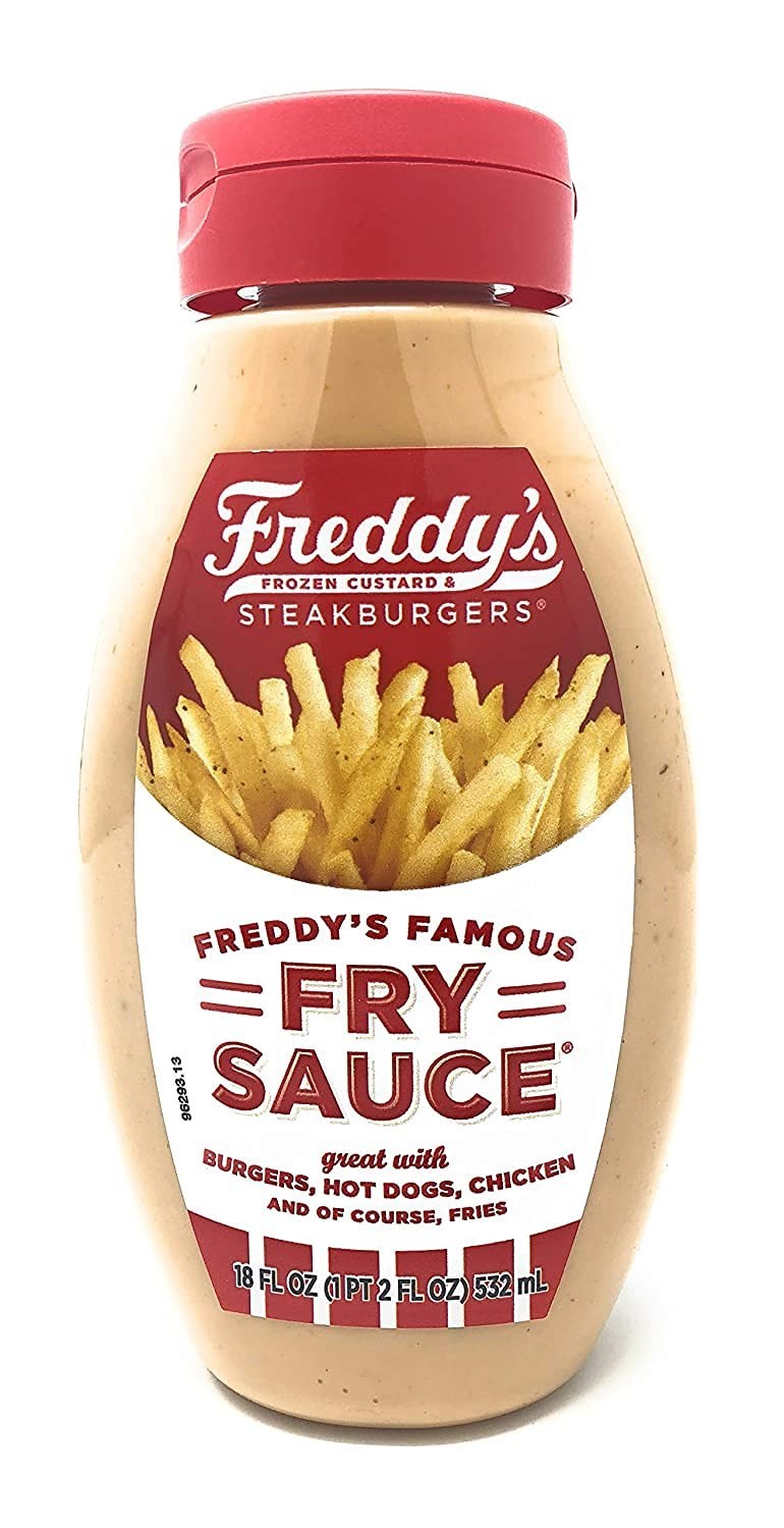 Freddy's Famous Fry Sauce 18oz Steakburger Dipping Sauce Burger Fry Condiment