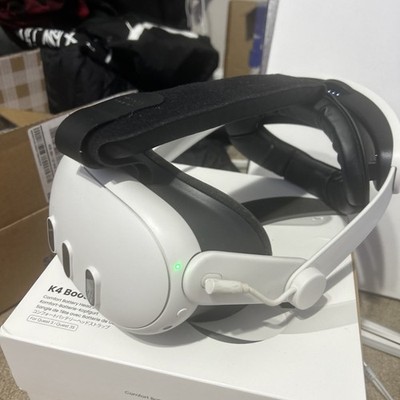 Meta Quest 3 512GB VR headset With Controllers, With Elite K4 Strap w/ Battery