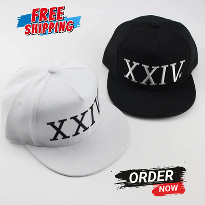 New Bruno Mars 24k Magic Baseball Cap Black and Red Hat Hip Hop