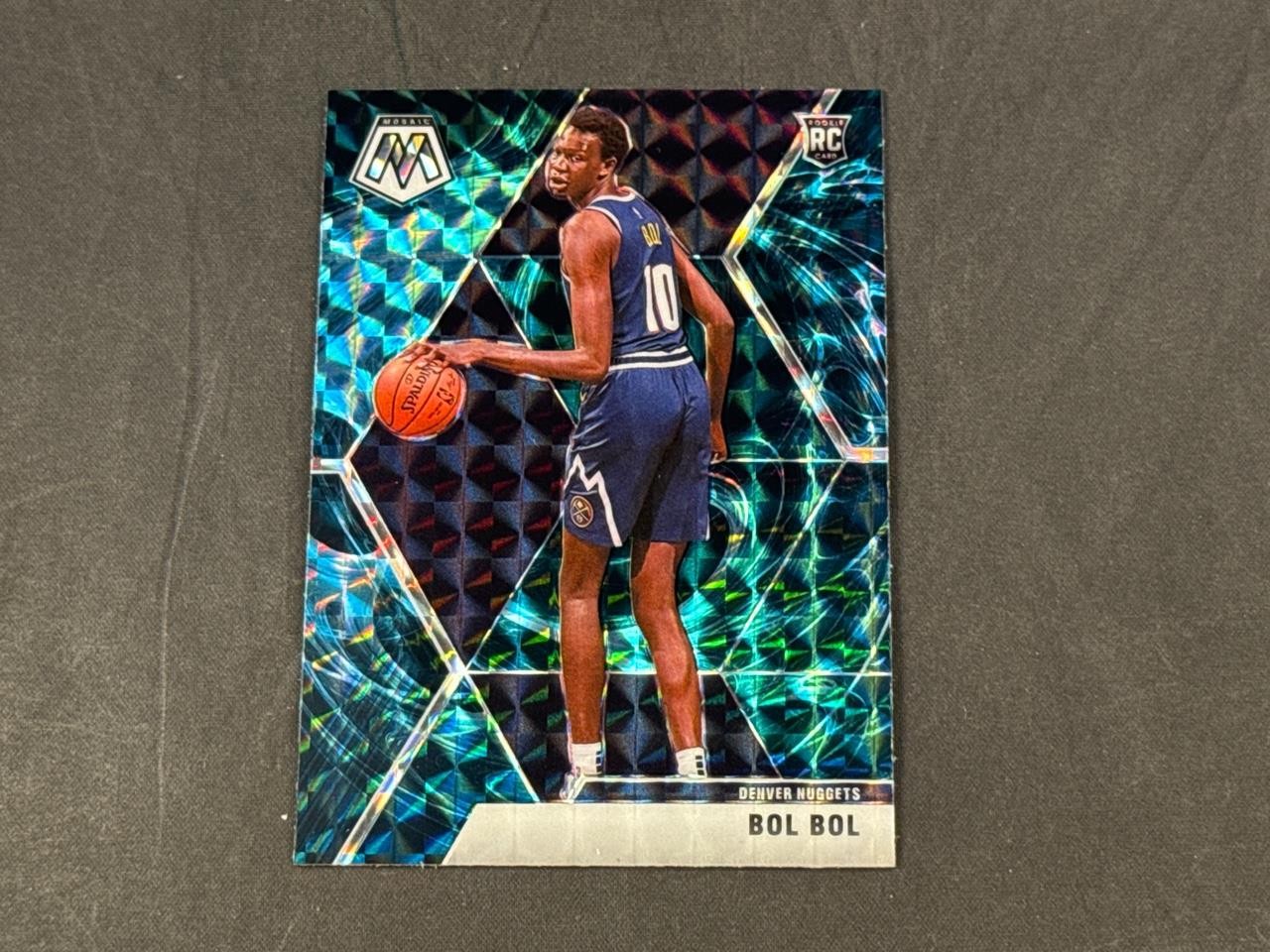 2019-20 PANINI MOSAIC BOL BOL #222 ROOKIE GENESIS PRIZMS SP DENVER NUGGETS RC