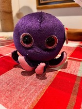 Ty Beanie Boos INKY the Purple Octopus 6" (Exclusive) with Tags; Smoke Free Home