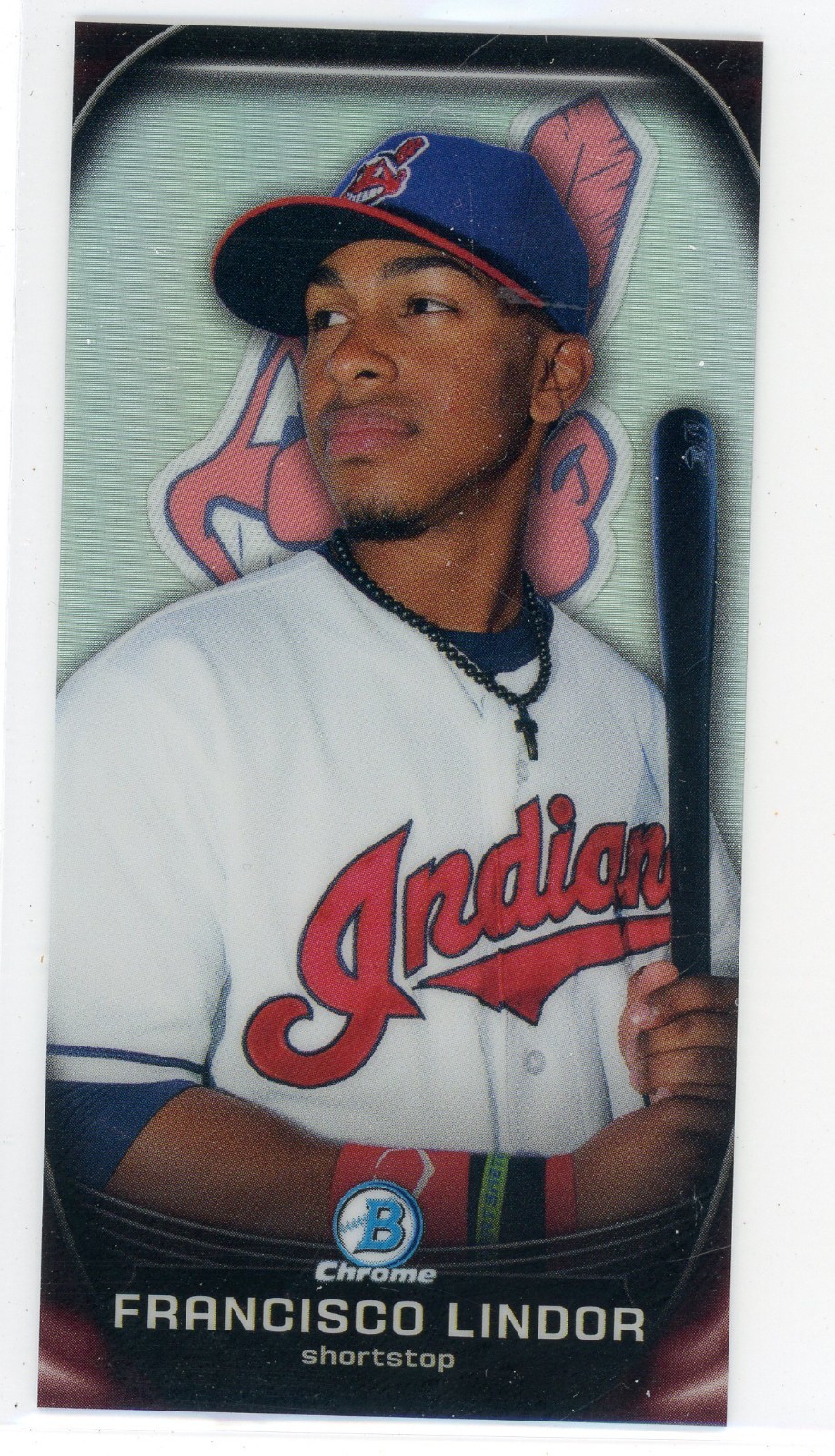 2015 Bowman chrome Prospect Profiles Insert Rookie Francisco Lindor #6 Mets