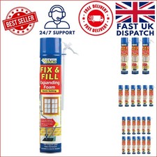 Effortless Repair with 12 x 750ml Fix & Fill Expanding Foam - Non-Toxic Formula