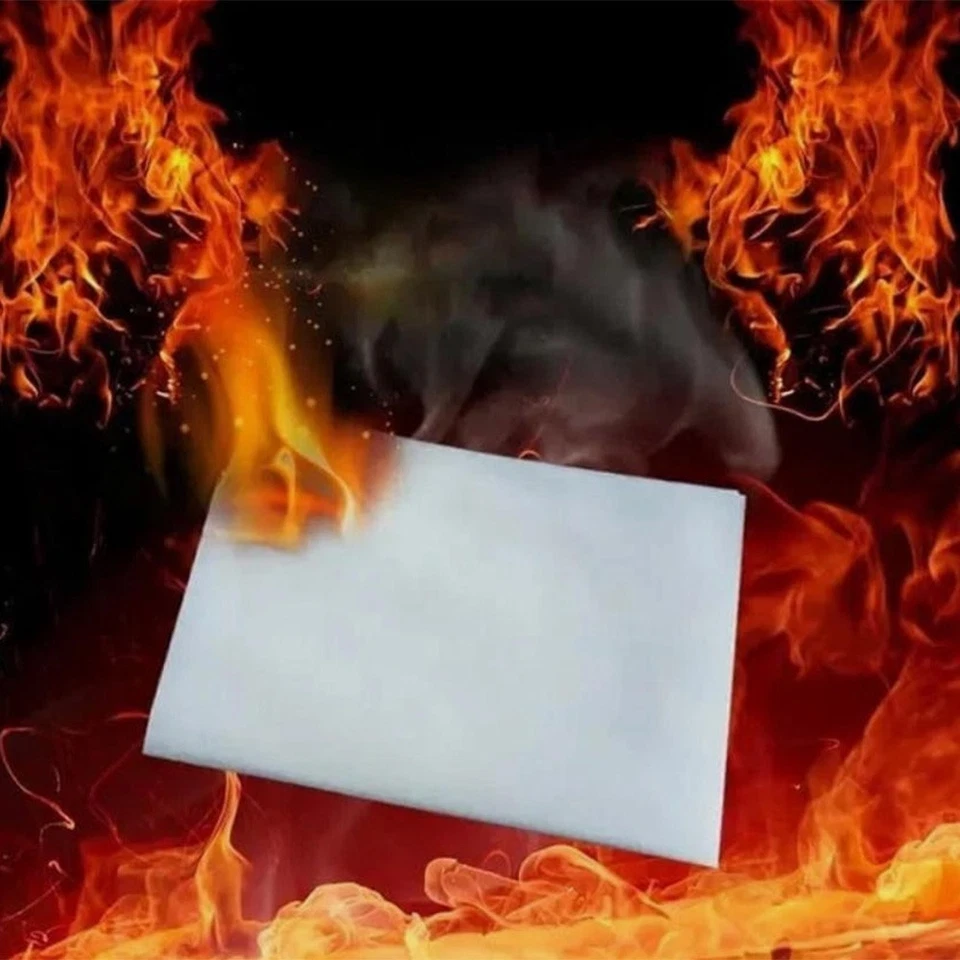Flash Paper Magic Fire Sheets (17cm*20cm 15pcs) Fast Burning -No Smoke No Ash UK - Image 2 of 4
