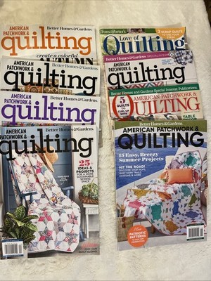 ~Lot Of 7 ~ American Patchwork & Quilting  Magazines~Better Homes & Gardens