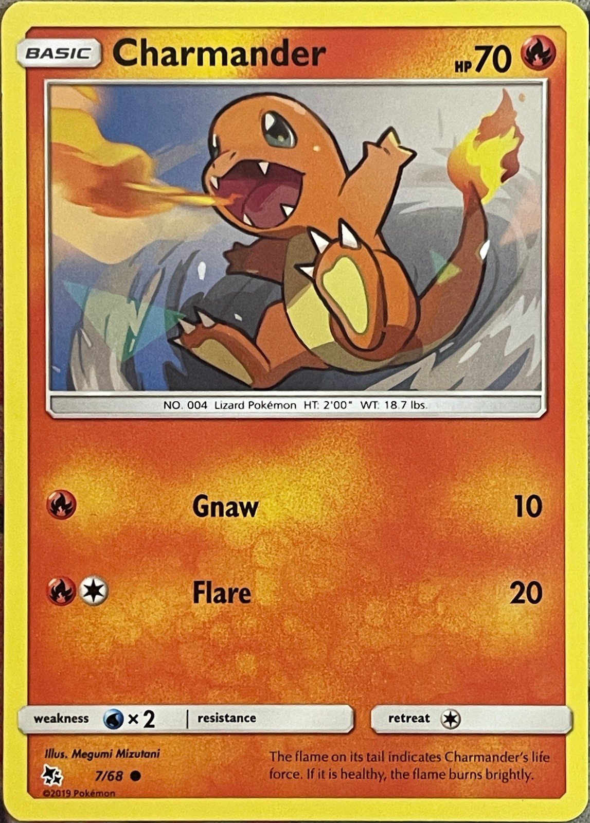 Charmander - 7/68 - Hidden Fates Pokemon 2019
