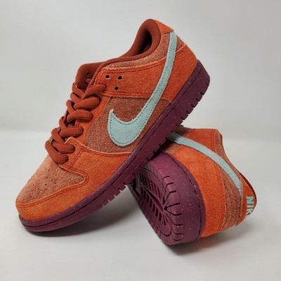 Nike SB Dunk Low Pro PRM Mystic Red Orange Purple Suede DV5429-601 Men's Size 6