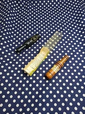 VINTAGE FAULKS #CH-44 GOOSE CALL AND DUCKS UNLIMITED 1991 SINGLE REED DUCK CALL 