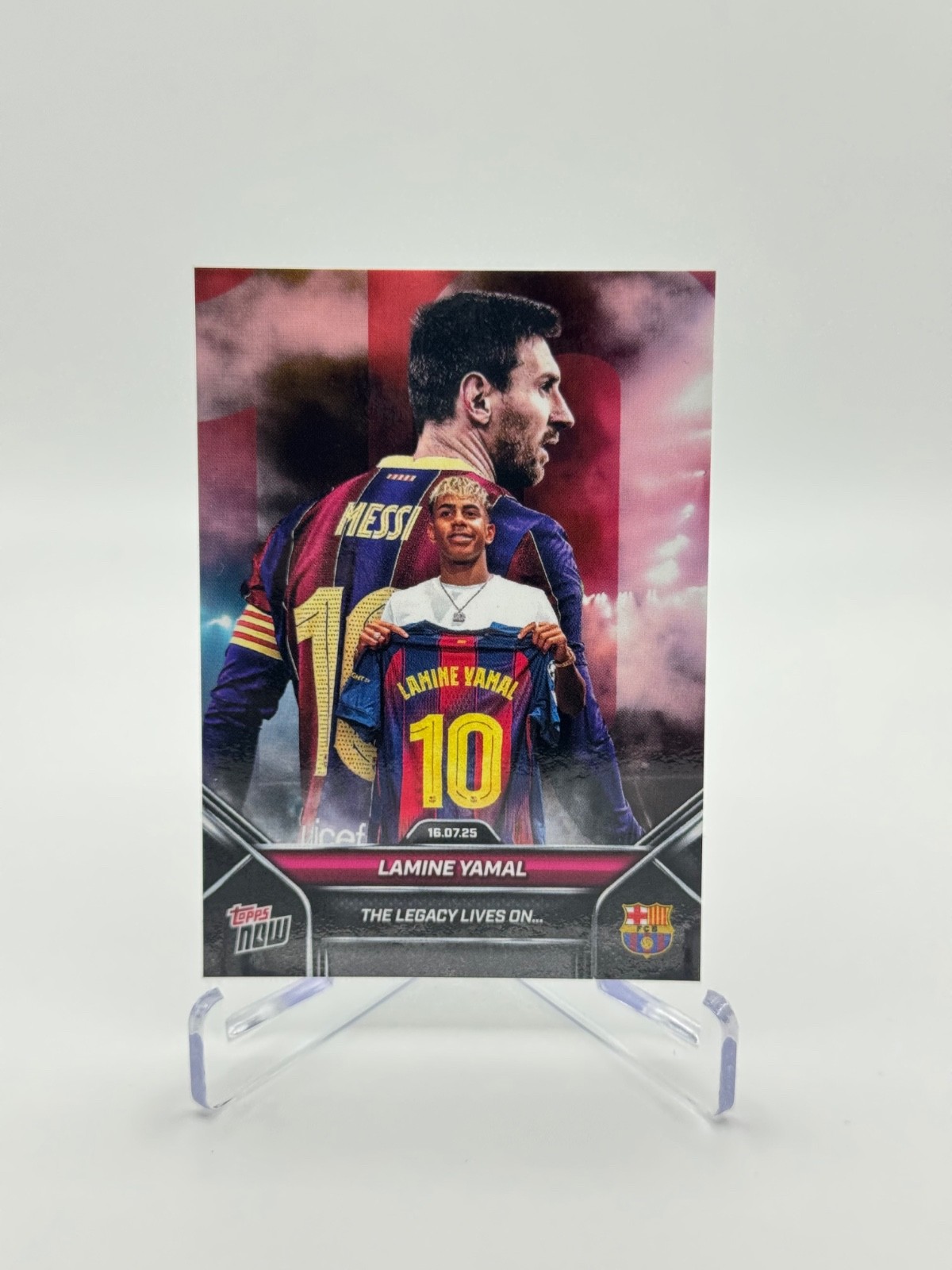 2025-26 Topps Now FC Barcelona - Lionel Messi, Lamine Yamal #002