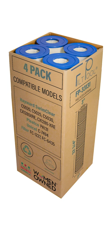 Filtro de piscina FP-33131 Hayward CX1280XRE, SwimClear C5020, C5025, C5030, PA131 4pçs - Imagem 4 de 4