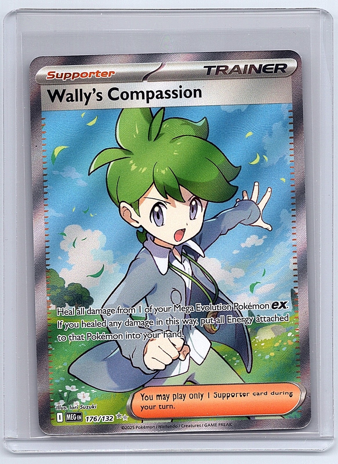 Wally's Compassion 176/132 Ultra Rare Mega Evolution Pokemon Near Mint