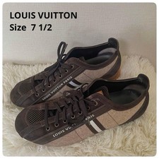 Scarpe da ginnastica Louis Vuitton in camoscio marrone taglia 7,5 US circa...