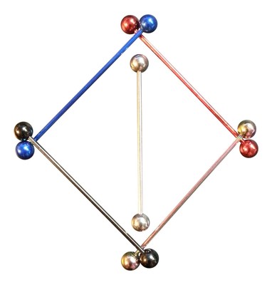 Industrial Scaffold Bar Barbell 14 Gauge Piercing 60 mm (50 mm Fläche) - 5...