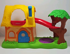 2005 Playskool Weebles Storybook Cottage Adventure Cabin House Tree Slide Playse