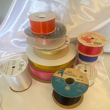Florist Craft RIBBON LOT Acetate Water Repellent Poly MANY COLORS Pink Red MORE