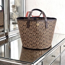 Kurt Geiger Kensington Tote Bag Brown Monogram New