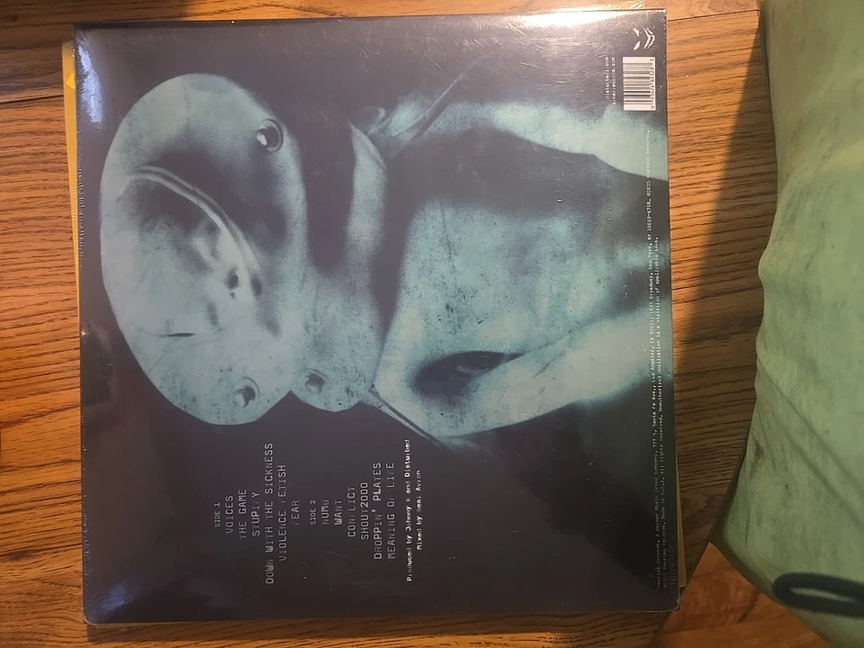 DISTURBED The Sickness 25th anniversary green colored vinyl LP RARELY USED - Image 2 of 2