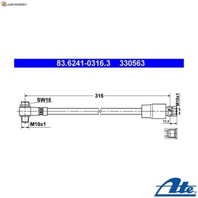 BREMSSCHLAUCH 83.6241-0316.3