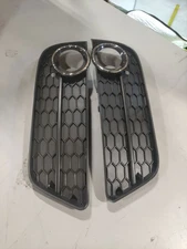 Used Honeycomb Front Standard Bumper Fog Light Grill Cover For 2008-2012 Audi A5
