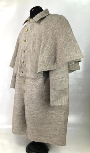 Civil War Confederate Jean Wool Greatcoat Size 42