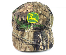 John Deere Baby Toddler One Size Brown Green Camo Embroidered Casual Cap Hat