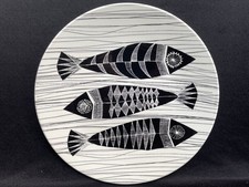 Rare Carly Dodsley for Royal Stafford, 28 cm Retro Fish Plate/Wall Plaque