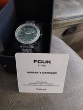 FCUK Analog Watch Green Dial Quartz Watch for Women