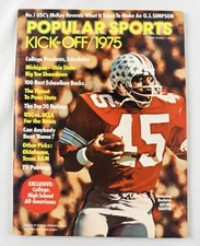 Popular Sports Kick-Off 1975 Magazine Archie Griffin Ohio State College Football