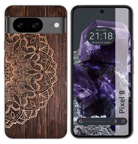 Carveit Custodia Compatibile con Google Pixel 7a Case Legno con