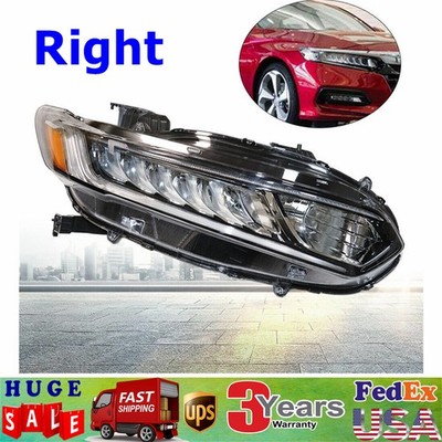 For 2018 2019 2020 2021 OEM HONDA ACCORD PASSENGER SIDE LED HEADLIGHT RH