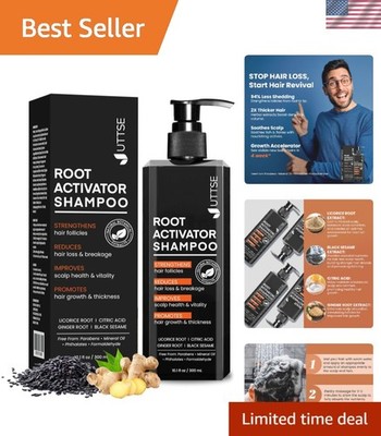 300ml Root Activator Shampoo for Men: Hair Growth Shampoo for Hair Loss & Thi...