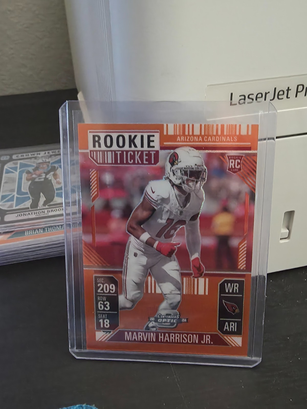 2024 Contenders Optic Ticket Orange Prizm /75 Marvin Harrison Jr #88 Rookie RC