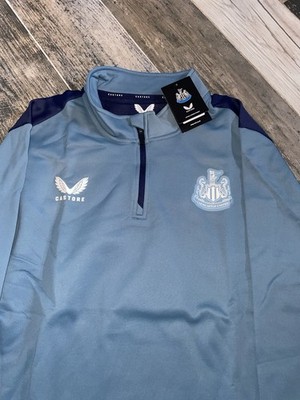 NEU MIT ETIKETT AUTHENTISCHES BLAUES CASTORE NUFC NEWCASTLE UNITED TRAININGSTOP TRIKOT 2XL XXL